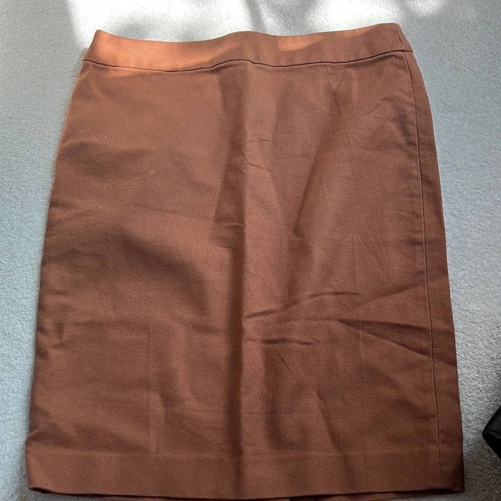 Loft brown pencil skirt nwt